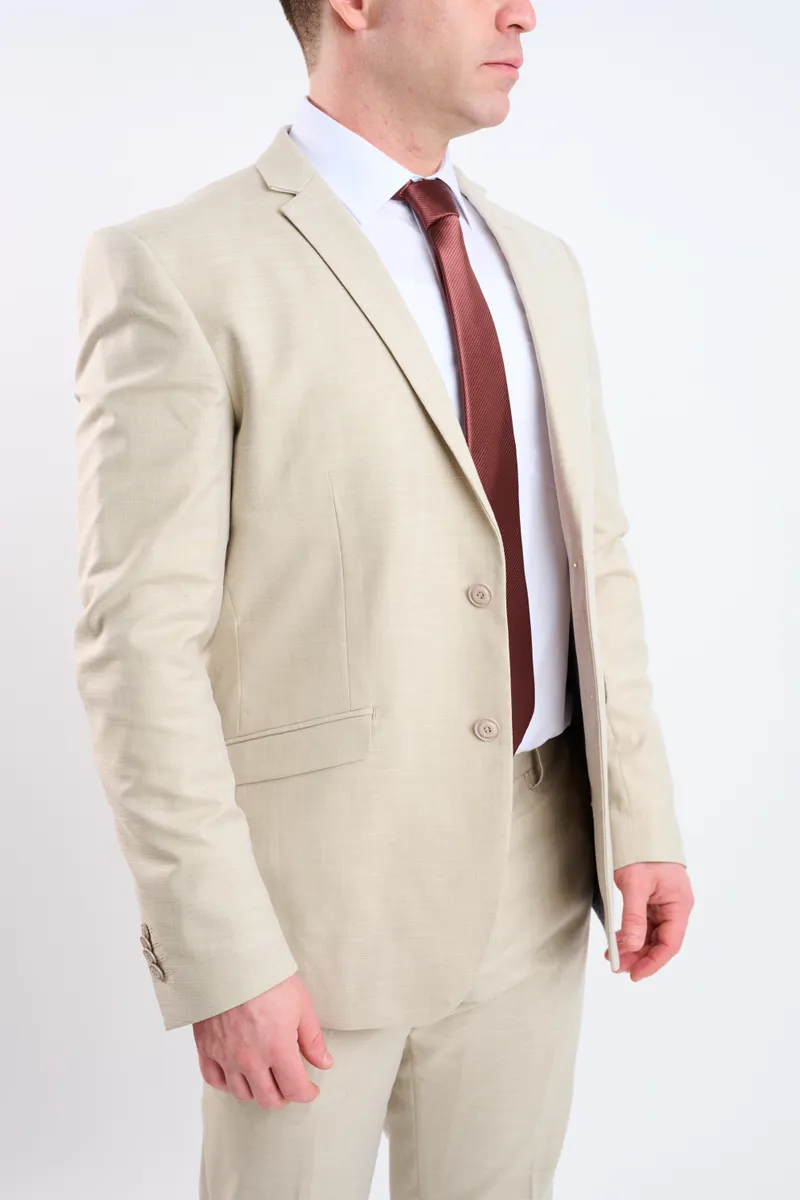 Traje beige